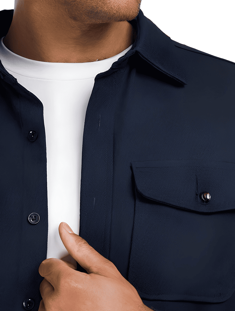 Chemise Overshirt Simon - Bleu Marine