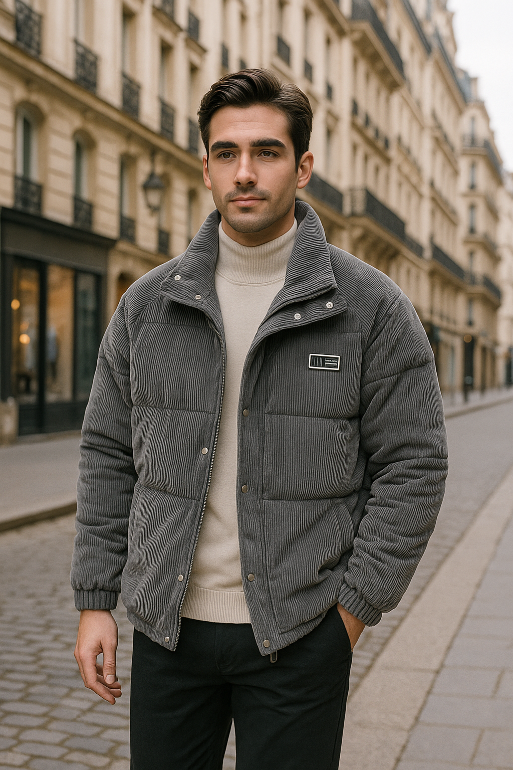 Doudoune Louis Murphy™ – Velours Côtelé Premium