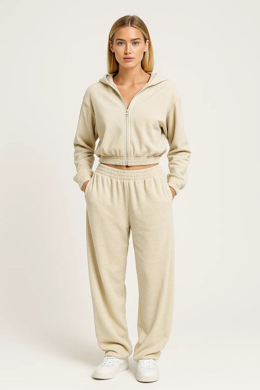 Ensemble loungewear avec sweat à capuche et pantalons amples | Design décontracté et relaxé