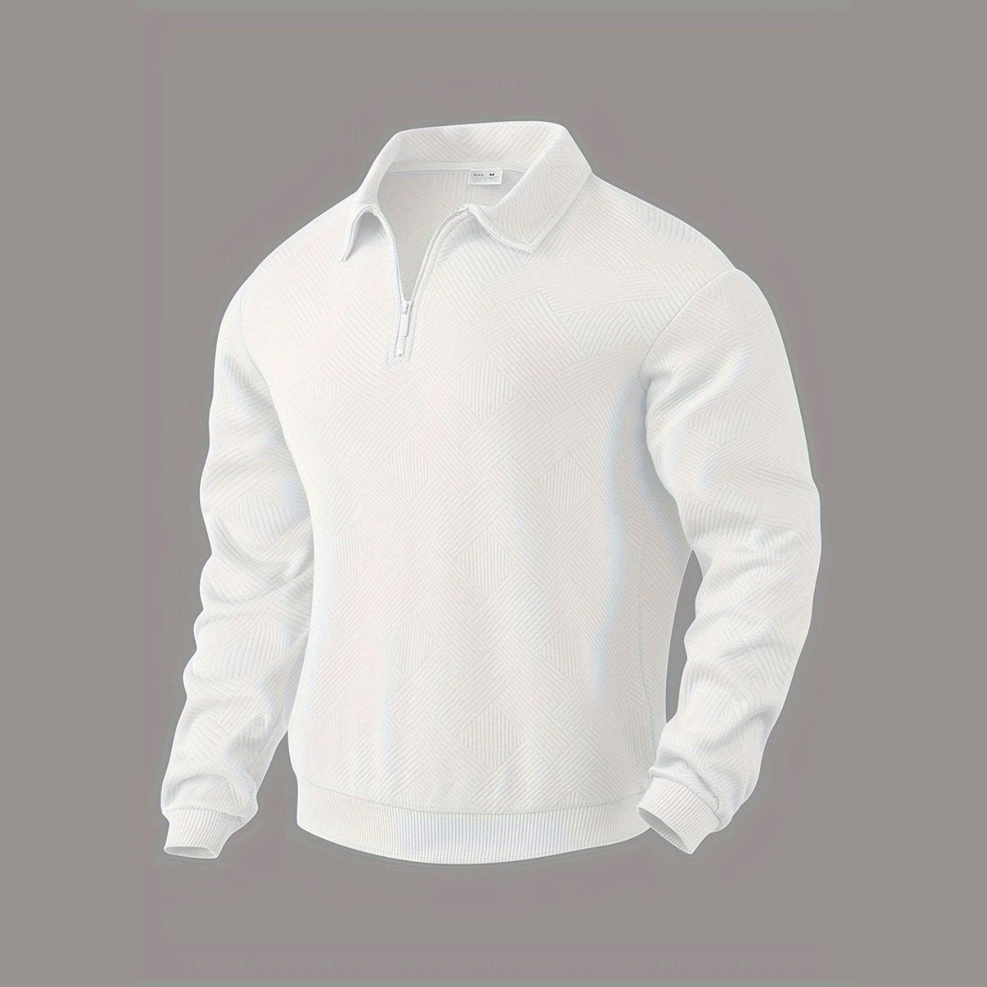 Kasper - Pull Texturé à Col Zippé