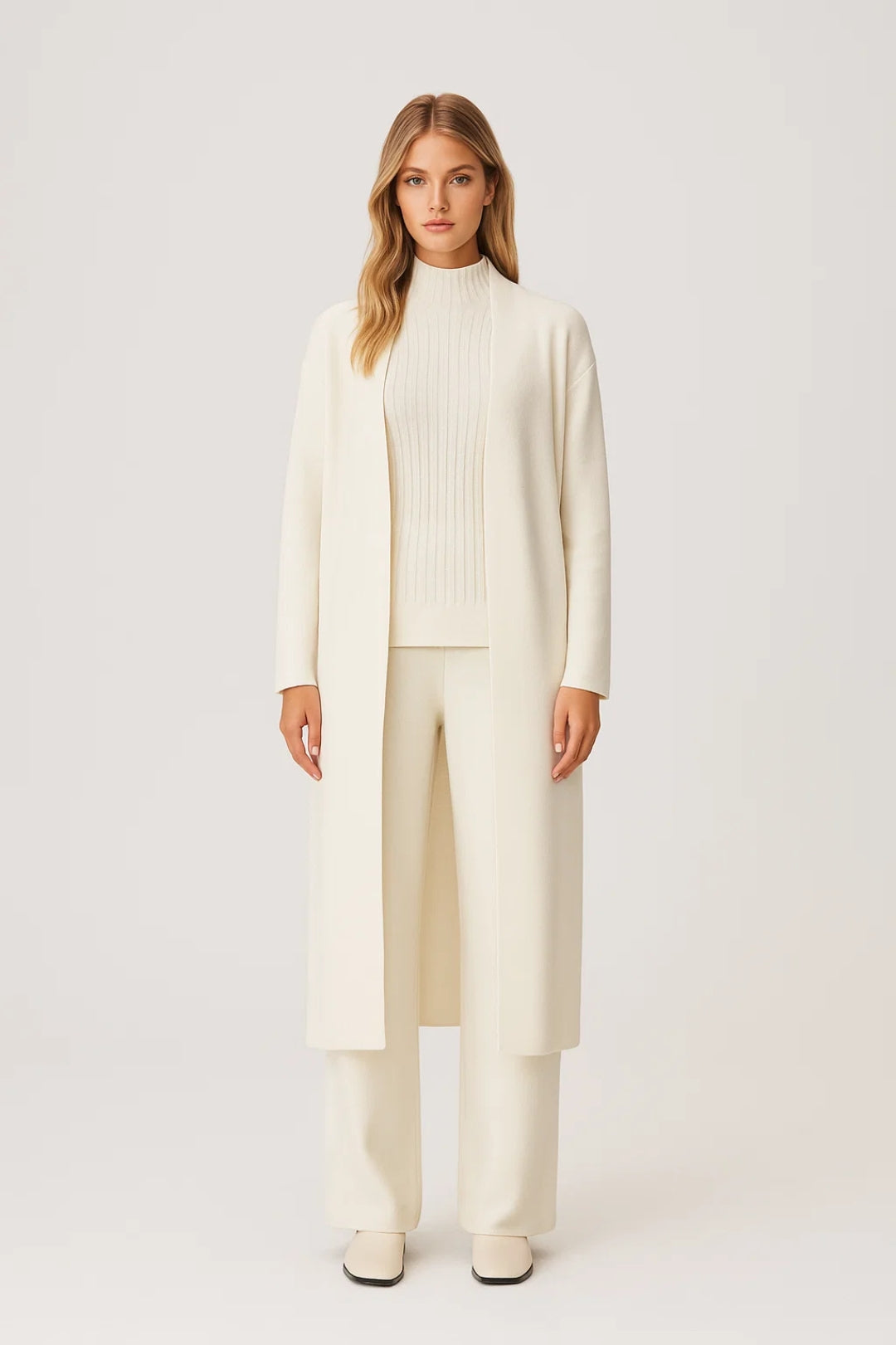 Ensemble Long Cardigan & Pantalon Ample