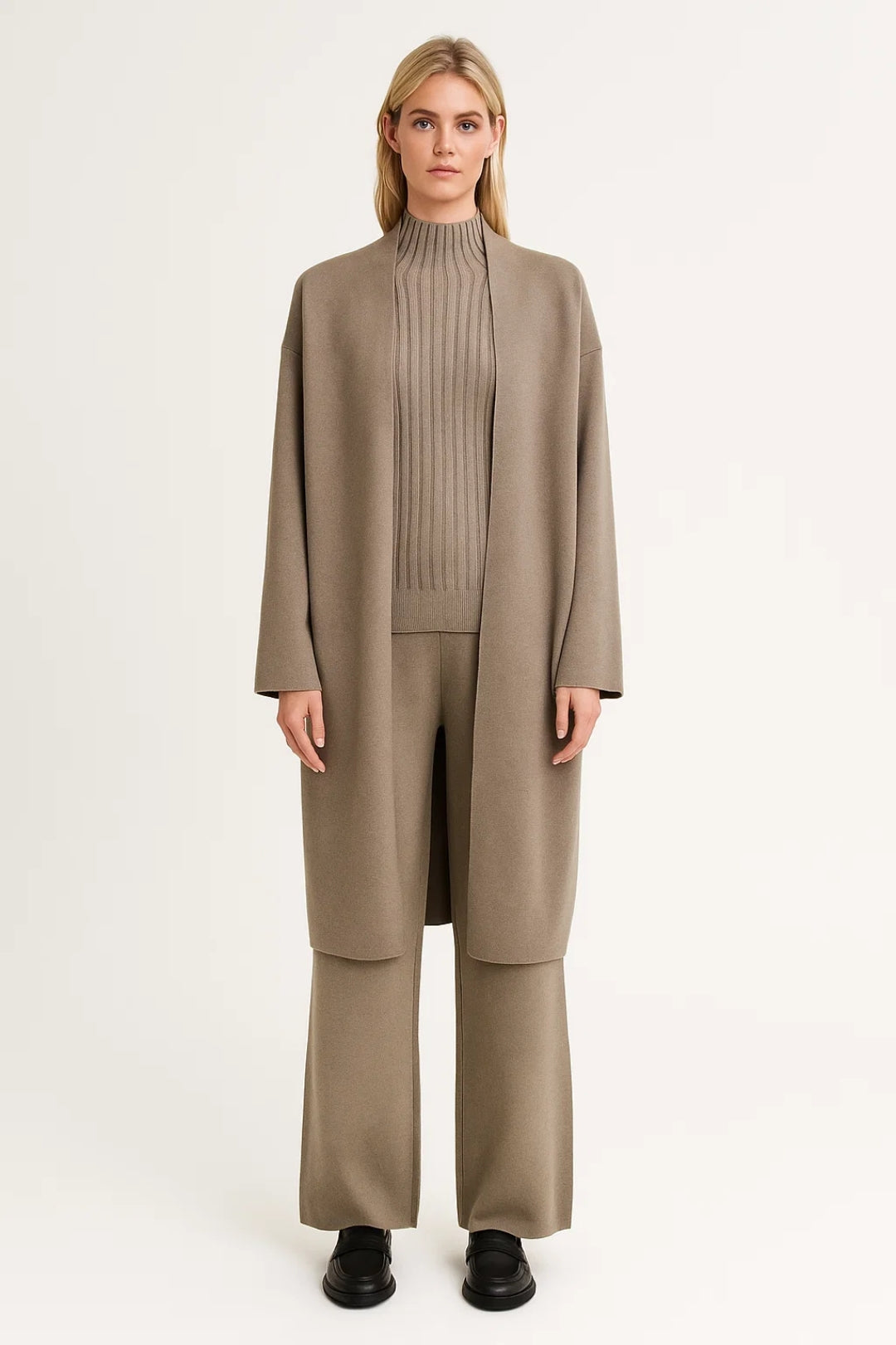 Ensemble Long Cardigan & Pantalon Ample