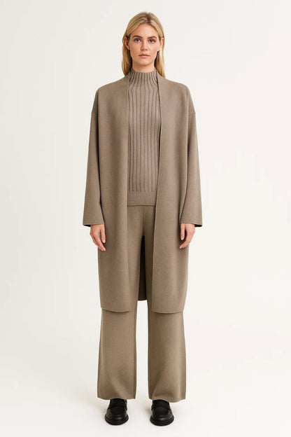 Ensemble Long Cardigan & Pantalon Ample