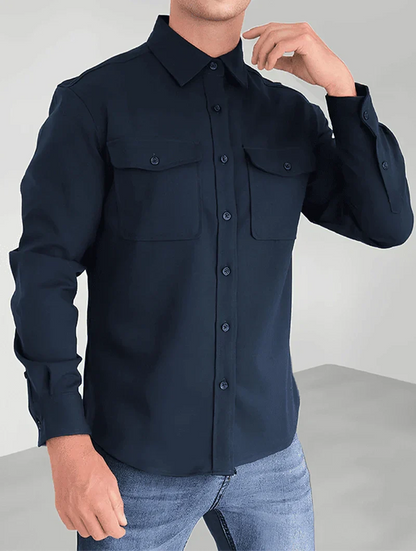 Chemise Overshirt Simon - Bleu Marine