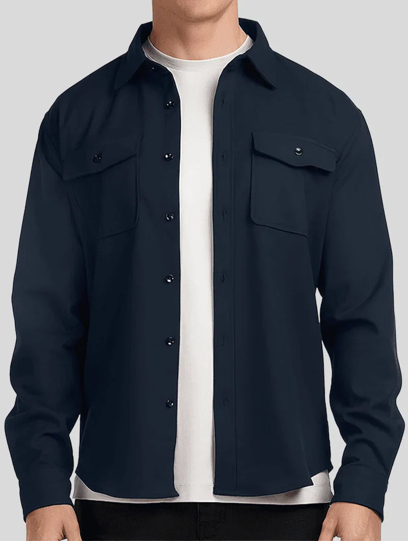 Chemise Overshirt Simon - Bleu Marine