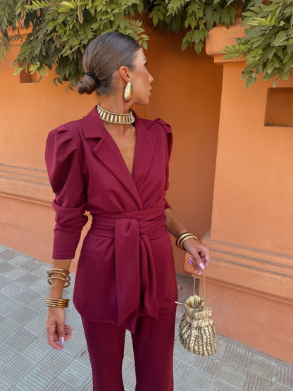 Ensemble Tina Grenat