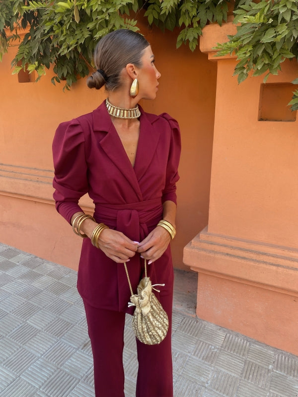 Ensemble Tina Grenat